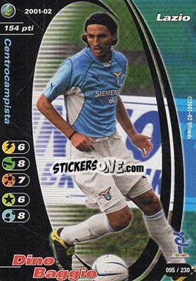 Sticker Dino Baggio - Football Champions Italy 2001-2002 - Wizards of The Coast