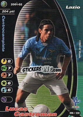 Sticker Lucas Castroman - Football Champions Italy 2001-2002 - Wizards of The Coast