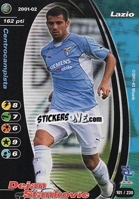 Sticker Dejan Stankovic - Football Champions Italy 2001-2002 - Wizards of The Coast