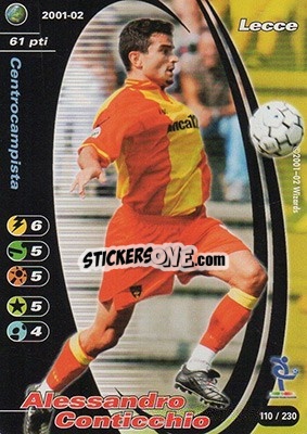 Sticker Alessandro Conticchio - Football Champions Italy 2001-2002 n. 110 - Wizards of The Coast