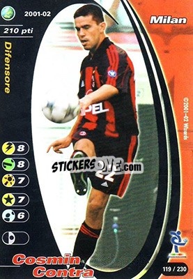 Sticker Cosmin Contra - Football Champions Italy 2001-2002 n. 119 - Wizards of The Coast