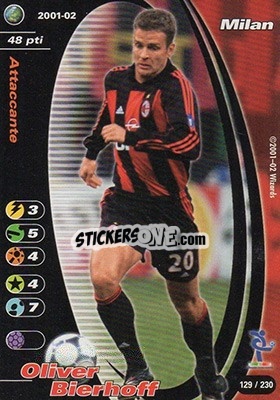 Sticker Oliver Bierhoff - Football Champions Italy 2001-2002 - Wizards of The Coast