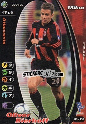 Sticker Oliver Bierhoff - Football Champions Italy 2001-2002 n. 129 - Wizards of The Coast