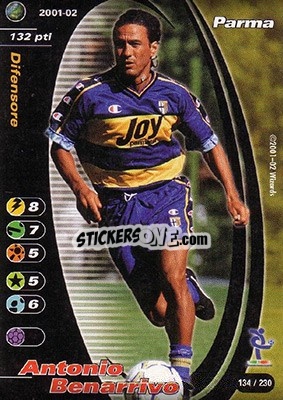 Sticker Antonio Benarrivo - Football Champions Italy 2001-2002 - Wizards of The Coast