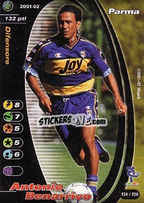 Sticker Antonio Benarrivo - Football Champions Italy 2001-2002 n. 134 - Wizards of The Coast