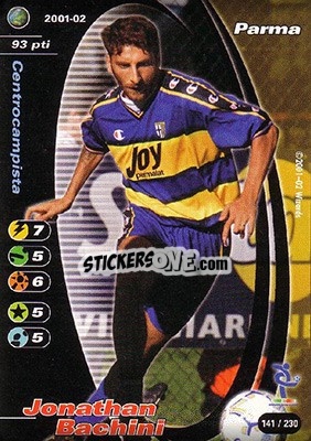 Figurina Jonathan Bachini - Football Champions Italy 2001-2002 - Wizards of The Coast