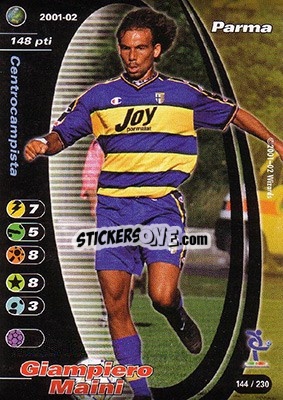 Sticker Giampiero Maini - Football Champions Italy 2001-2002 n. 144 - Wizards of The Coast