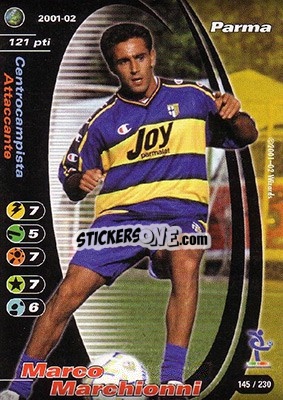 Sticker Marco Marchionni - Football Champions Italy 2001-2002 - Wizards of The Coast