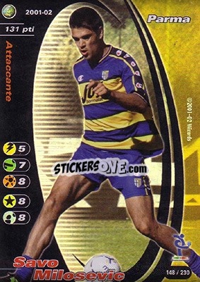 Cromo Savo Milosevic - Football Champions Italy 2001-2002 n. 148 - Wizards of The Coast