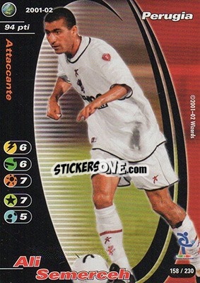 Sticker Ali Semerceh - Football Champions Italy 2001-2002 n. 158 - Wizards of The Coast