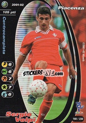 Sticker Sergio Volpi - Football Champions Italy 2001-2002 - Wizards of The Coast