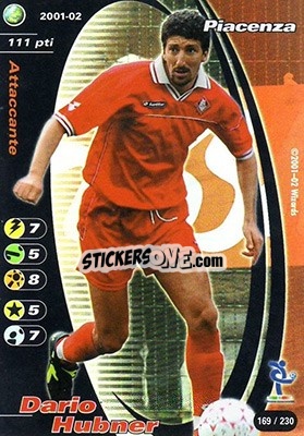 Sticker Dario Hubner - Football Champions Italy 2001-2002 n. 169 - Wizards of The Coast