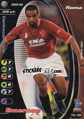 Sticker Emerson - Football Champions Italy 2001-2002 n. 178 - Wizards of The Coast