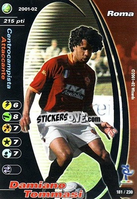 Sticker Damiano Tommasi - Football Champions Italy 2001-2002 - Wizards of The Coast