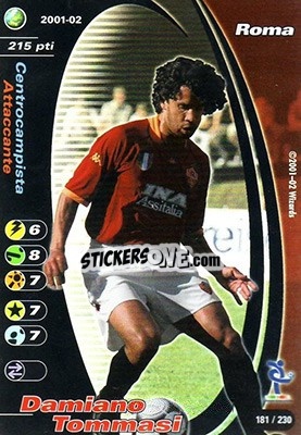 Cromo Damiano Tommasi - Football Champions Italy 2001-2002 n. 181 - Wizards of The Coast