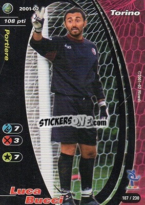 Sticker Luca Bucci - Football Champions Italy 2001-2002 - Wizards of The Coast