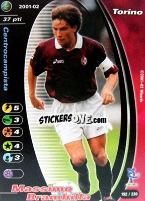 Sticker Massimo Brambilla - Football Champions Italy 2001-2002 n. 192 - Wizards of The Coast