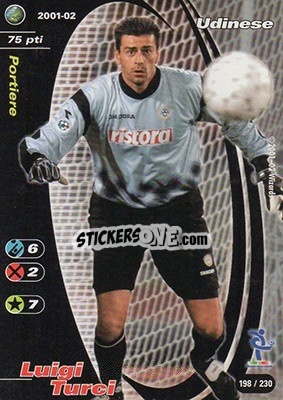 Sticker Luigi Turci - Football Champions Italy 2001-2002 n. 198 - Wizards of The Coast