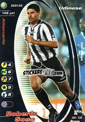 Sticker Roberto Sosa - Football Champions Italy 2001-2002 n. 208 - Wizards of The Coast