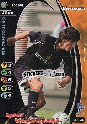Sticker Ighli Vannucchi - Football Champions Italy 2001-2002 n. 217 - Wizards of The Coast