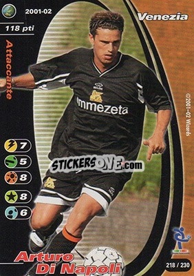 Sticker Arturo Di Napoli - Football Champions Italy 2001-2002 n. 218 - Wizards of The Coast