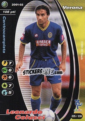 Sticker Leonardo Colucci - Football Champions Italy 2001-2002 - Wizards of The Coast