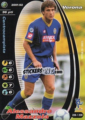 Sticker Alessandro Mazzola - Football Champions Italy 2001-2002 - Wizards of The Coast