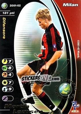 Sticker Martin Laursen - Football Champions Italy 2001-2002 - Wizards of The Coast