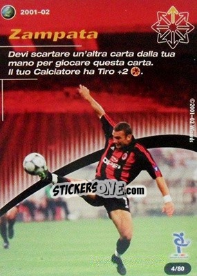 Sticker Zampata (Shevchenko) - Football Champions Italy 2001-2002 n. T4 - Wizards of The Coast