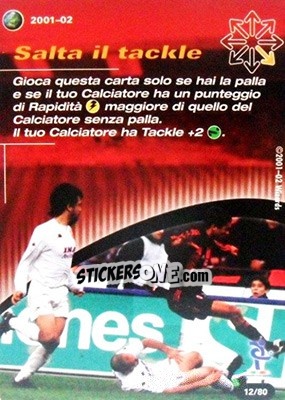 Sticker Salta il tackle - Football Champions Italy 2001-2002 - Wizards of The Coast