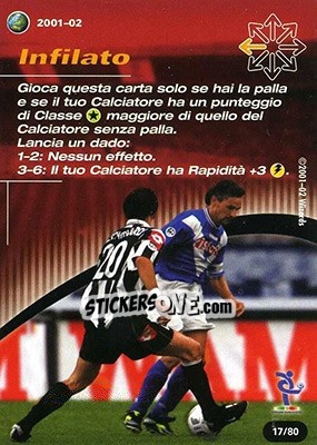 Sticker Infilato - Football Champions Italy 2001-2002 n. T17 - Wizards of The Coast