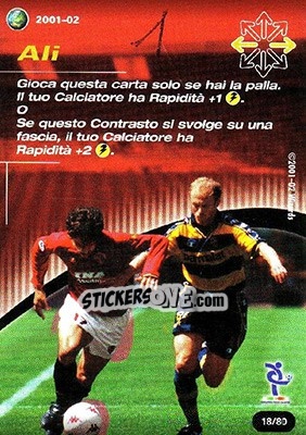 Sticker Ali - Football Champions Italy 2001-2002 n. T18 - Wizards of The Coast