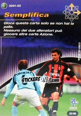 Sticker Semplifica - Football Champions Italy 2001-2002 n. T22 - Wizards of The Coast
