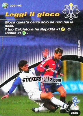 Sticker Leggi il gioco - Football Champions Italy 2001-2002 - Wizards of The Coast