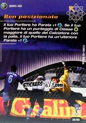 Sticker Ben Posizionato - Football Champions Italy 2001-2002 - Wizards of The Coast