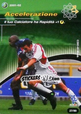 Figurina Accelerazione - Football Champions Italy 2001-2002 - Wizards of The Coast