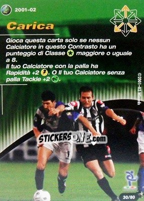 Sticker Carica - Football Champions Italy 2001-2002 n. T30 - Wizards of The Coast