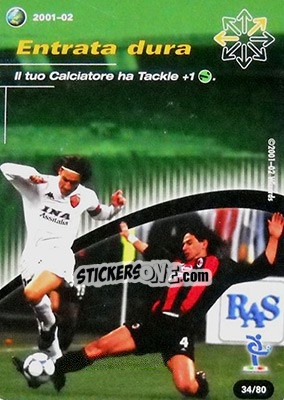 Sticker Entrata dura - Football Champions Italy 2001-2002 n. T34 - Wizards of The Coast