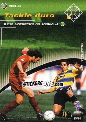 Sticker Tackle duro - Football Champions Italy 2001-2002 n. T35 - Wizards of The Coast