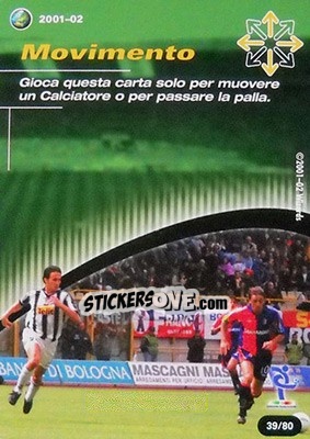 Sticker Movimento - Football Champions Italy 2001-2002 n. T39 - Wizards of The Coast