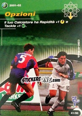 Figurina Opzioni - Football Champions Italy 2001-2002 - Wizards of The Coast