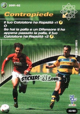 Sticker Contropiede - Football Champions Italy 2001-2002 n. T42 - Wizards of The Coast