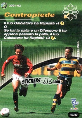 Sticker Contropiede - Football Champions Italy 2001-2002 - Wizards of The Coast