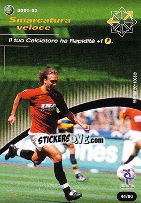Sticker Smarcatura Veloce - Football Champions Italy 2001-2002 n. T44 - Wizards of The Coast