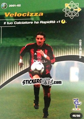 Sticker Velocizza - Football Champions Italy 2001-2002 n. T46 - Wizards of The Coast