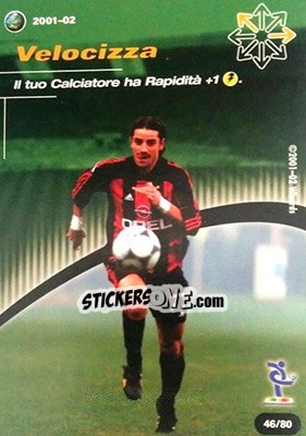 Sticker Velocizza - Football Champions Italy 2001-2002 - Wizards of The Coast