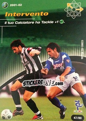 Sticker Intervento - Football Champions Italy 2001-2002 n. T47 - Wizards of The Coast