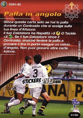 Cromo Palla In Angolo - Football Champions Italy 2001-2002 - Wizards of The Coast