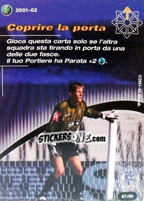 Sticker Coprire la porta - Football Champions Italy 2001-2002 n. T67 - Wizards of The Coast