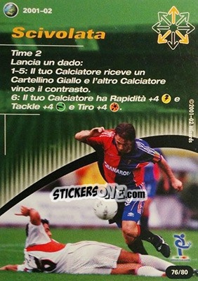 Sticker Scivolata - Football Champions Italy 2001-2002 n. T76 - Wizards of The Coast